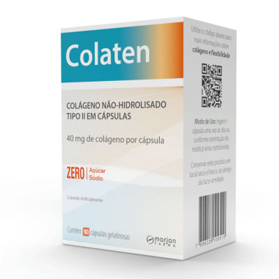 Colaten Plenne Colágeno Tipo 2 Sabor Abacaxi e Hortelã c/30 Sachês